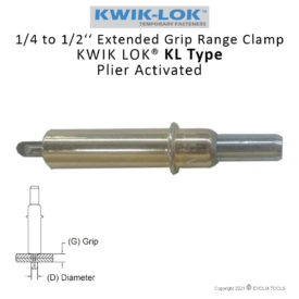 KWICK LOK EXTENDED GRIP RANGE CLAMPS KL TYPE 02