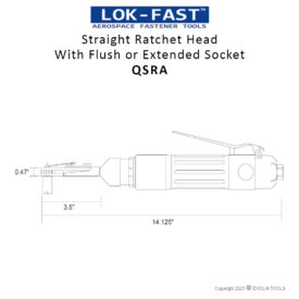 STRAIGHT RATCHET HEAD WITH FLUSH OR EXTENDED SOCKET QSRA 01